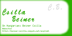 csilla beiner business card